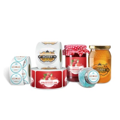 Favourable Price Custom Printed Roll Self Adhesive Labels For Honey Jars