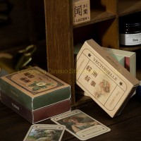 European Story Design Mini Box Sticker for Stationery Decoration